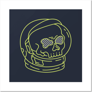 Astronaut Skull of Space Posters and Art